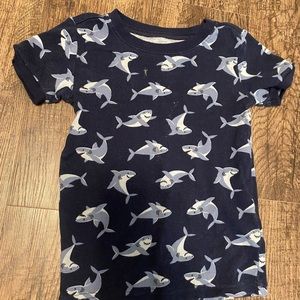 2pack kids shark/dinosaur tee